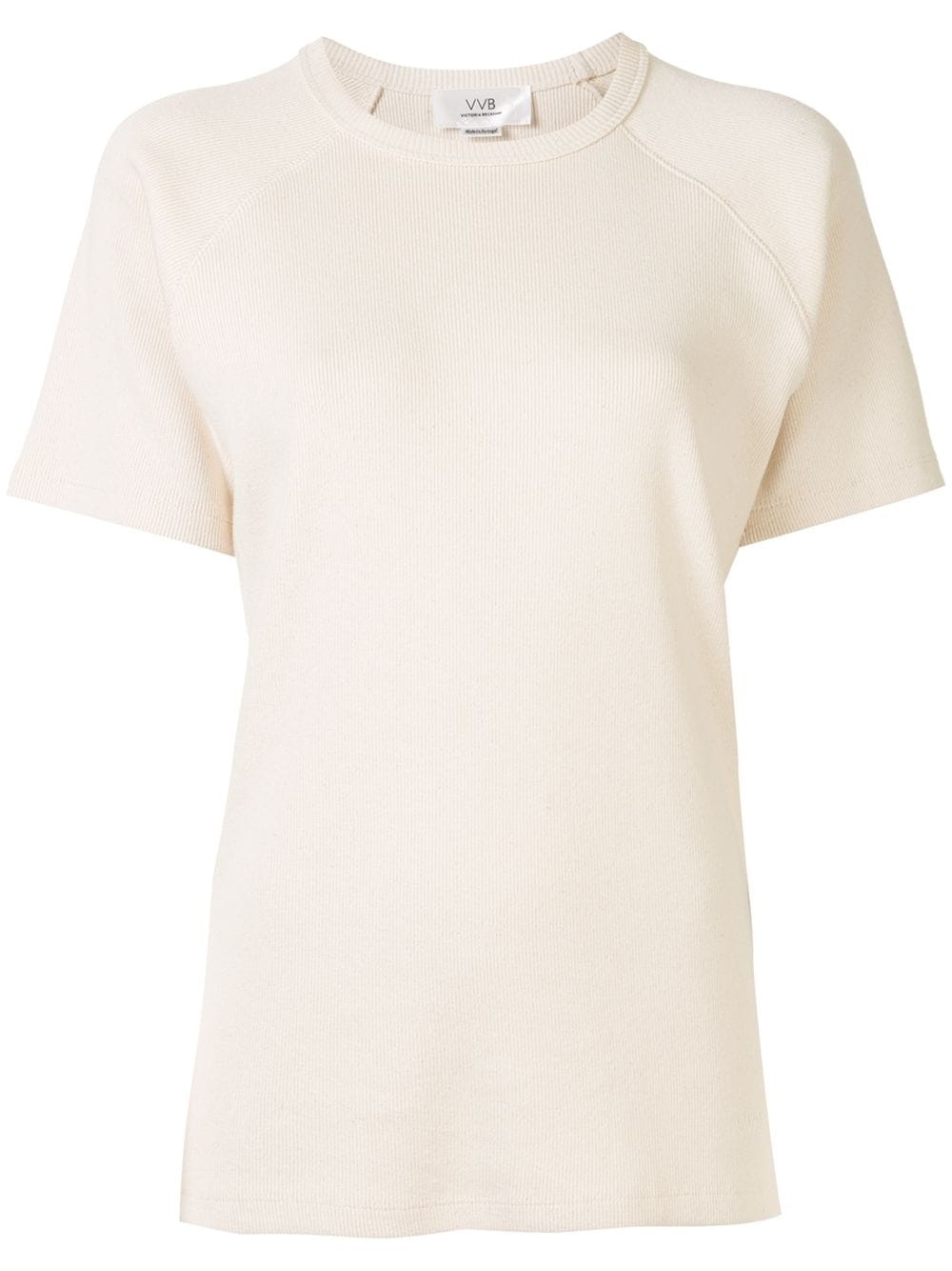 ribbed cotton T-shirt - 1