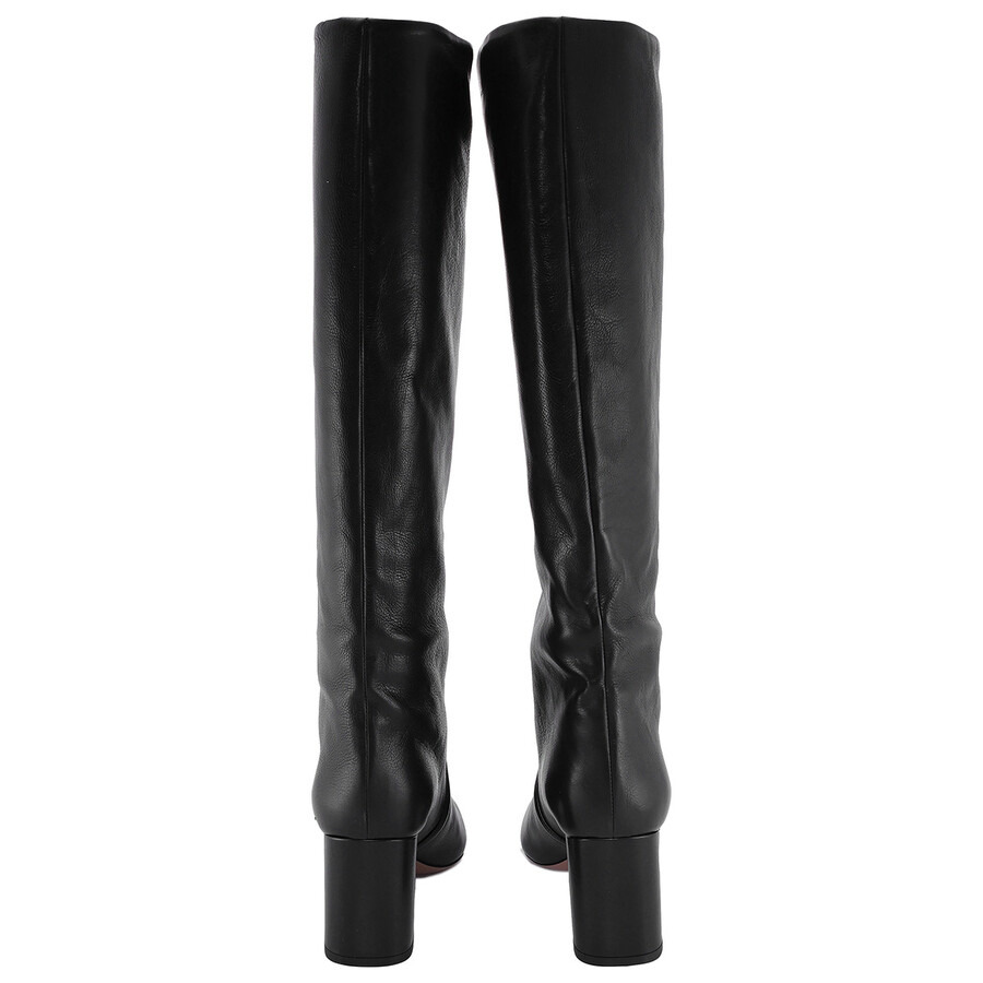 Paris Texas Ladies Black Anja 70mm Leather Boots - 4