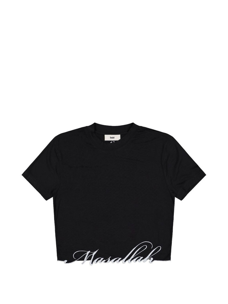 Masallah embroidered-hem T-shirt 1