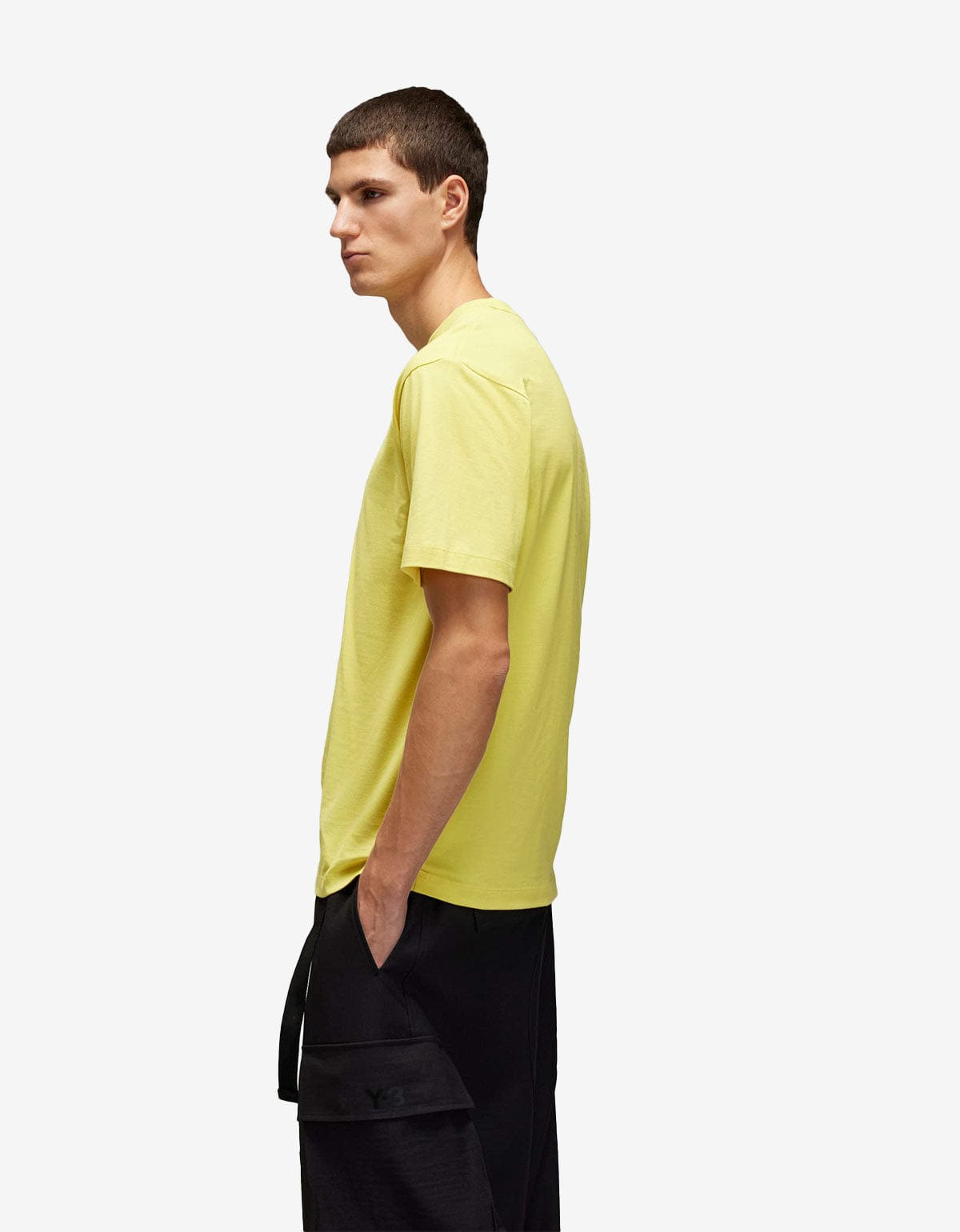 Y-3 Yellow Logo T-Shirt - 4