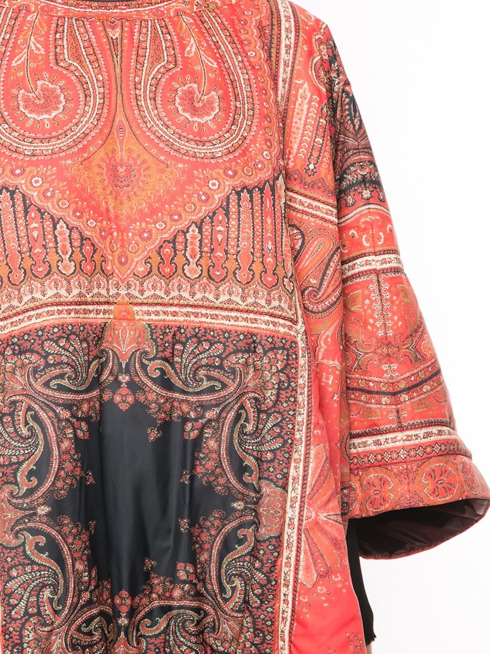 oversized paisley-print cape - 5