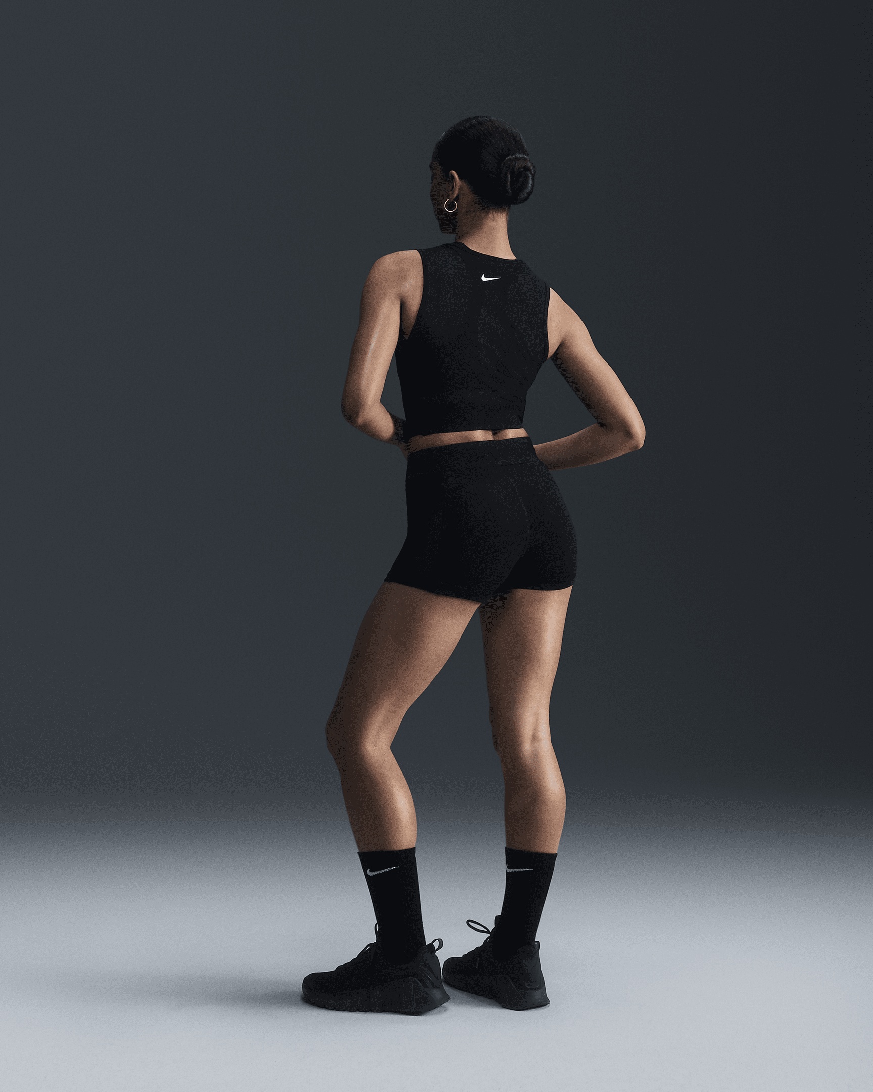 Women's Nike Pro Mid-Rise 3" Mesh-Paneled Shorts - 5
