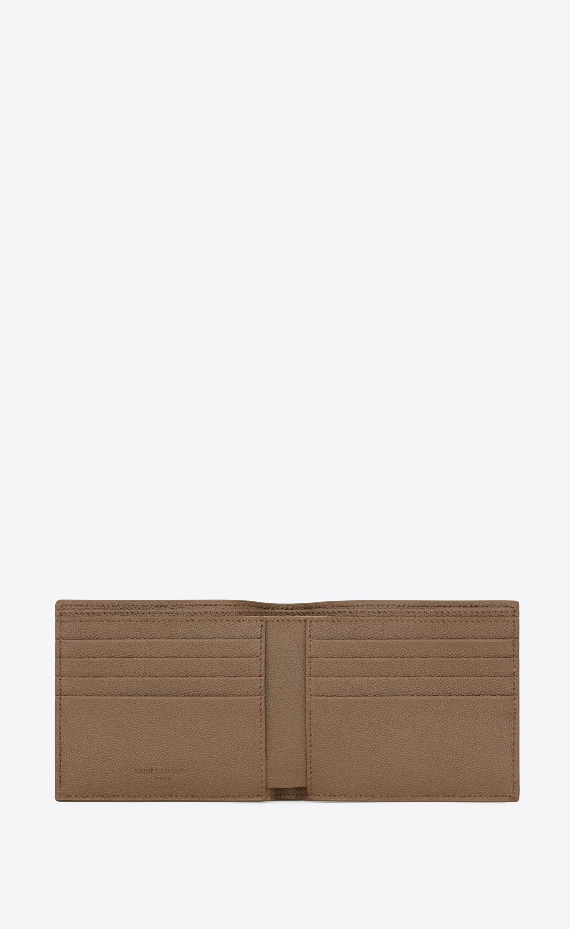 east/west wallet in grain de poudre-embossed leather - 3