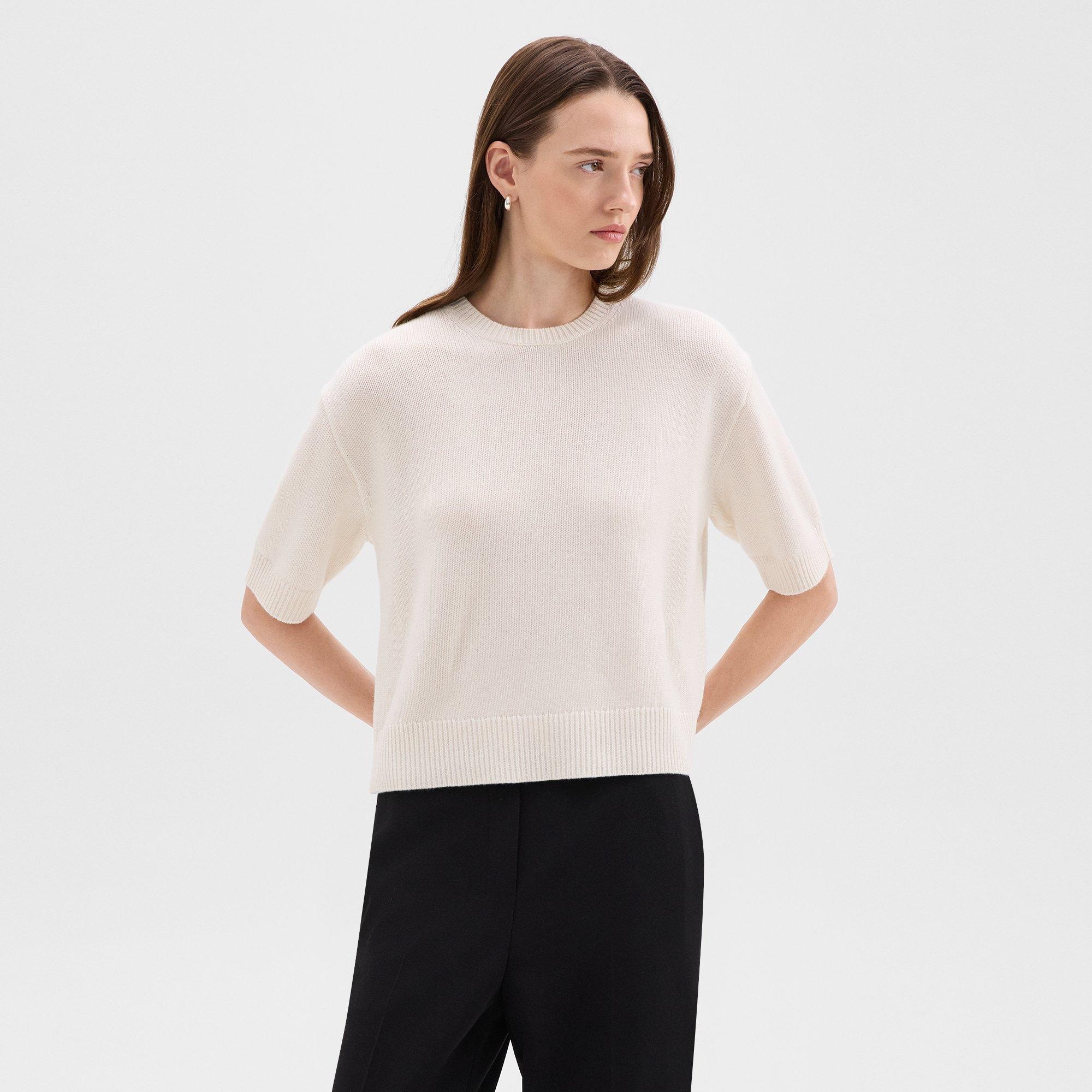 Cropped Tee in Cashmere - 2