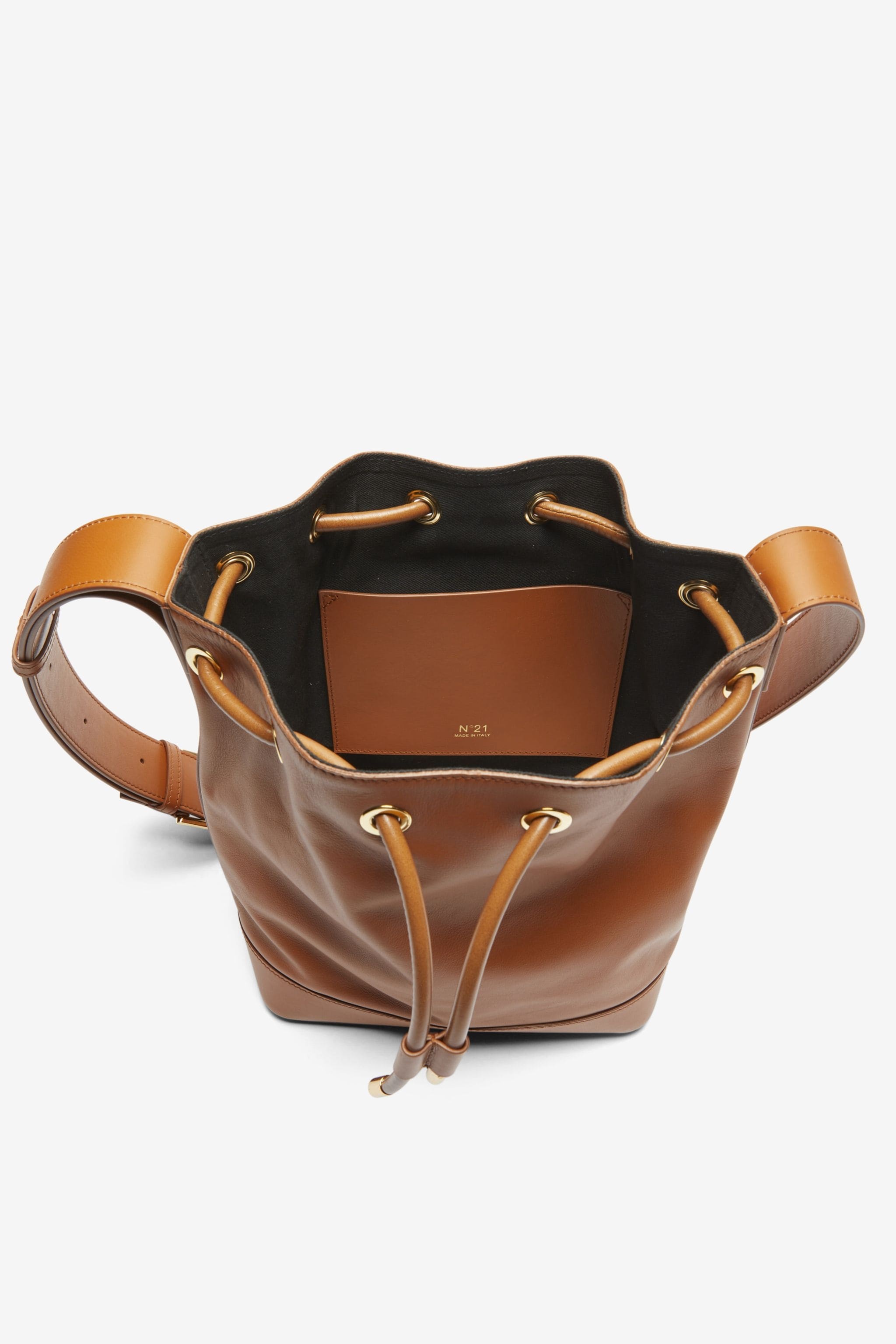 LEATHER BUCKET BAG - 4