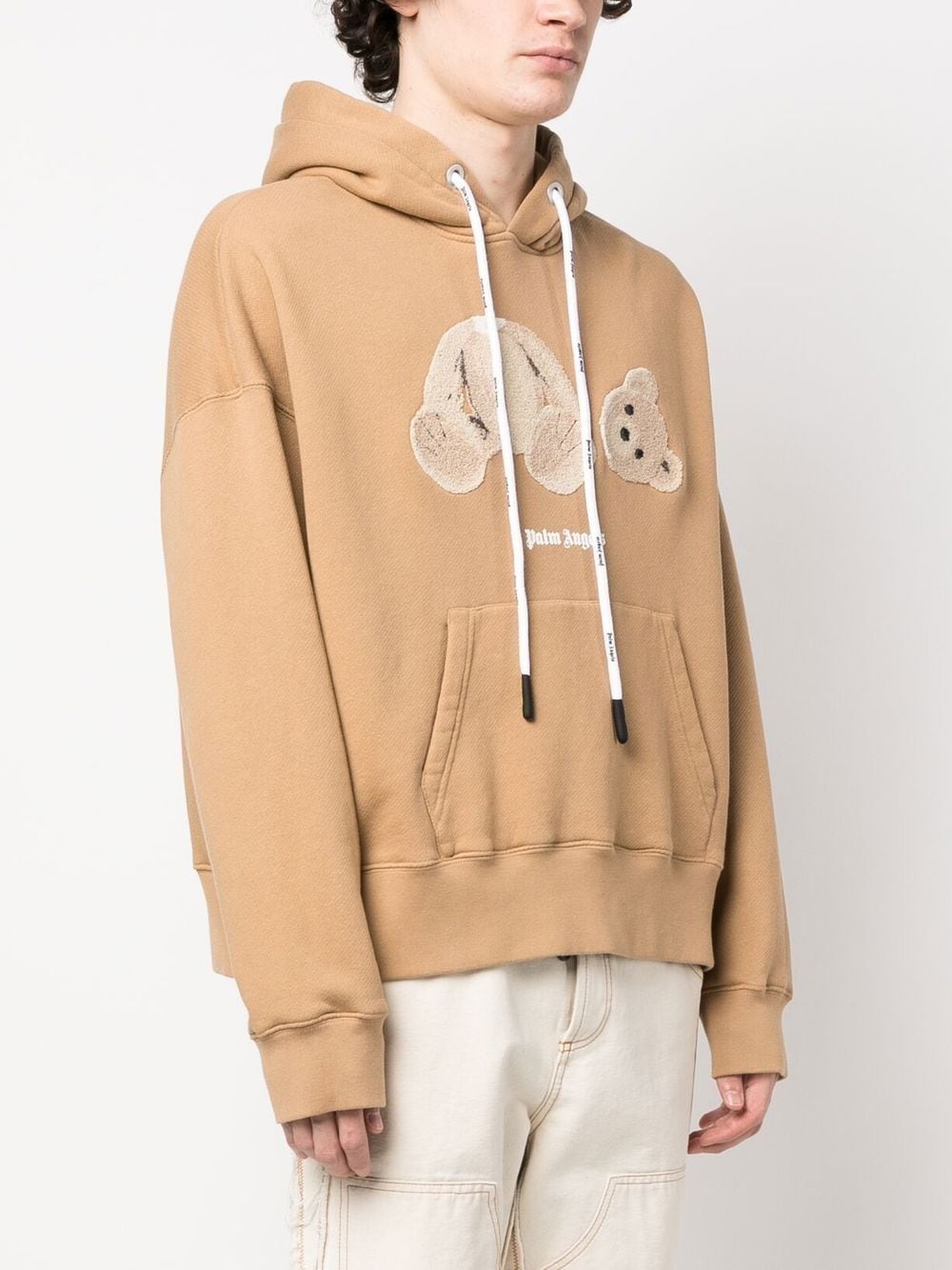 teddy bear print hoodie - 3