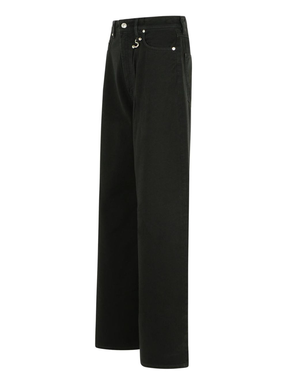 Siamese button-fastening five-pocket jeans - 3