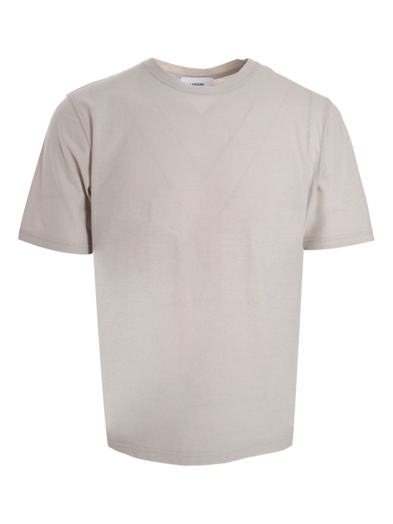 crew-neck plain T-shirt 1