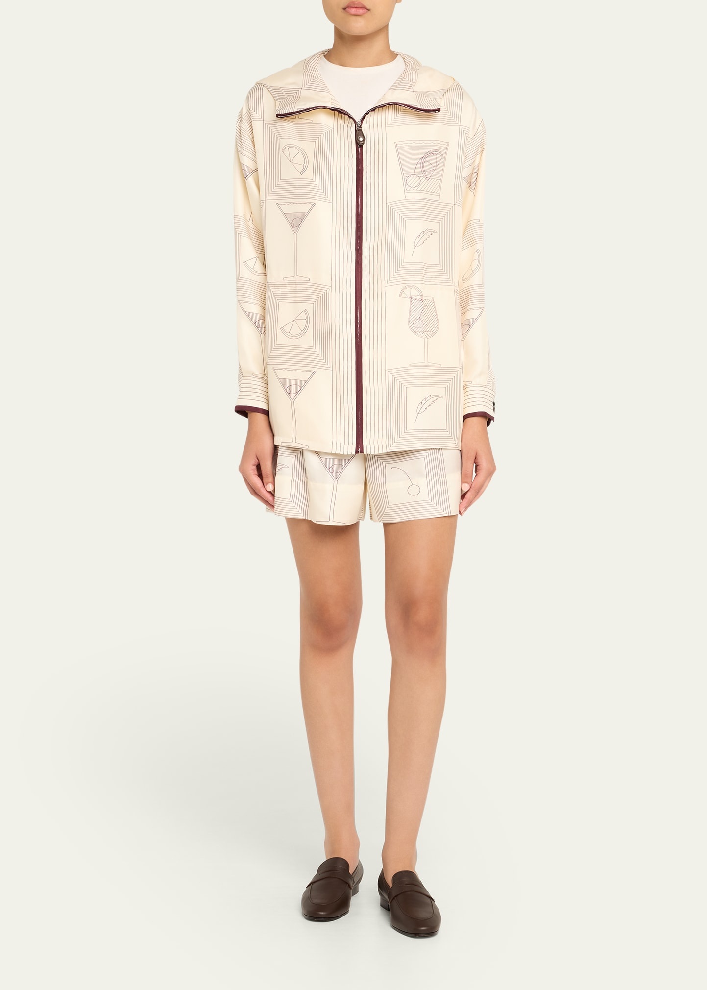 Rafael Aperitivo Twill Hooded Bomber Jacket - 2