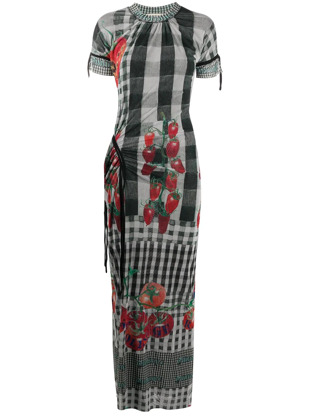 tomato-print maxi dress - 1