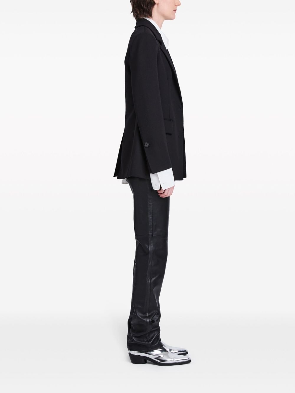 single-breasted tailored blazer - 3