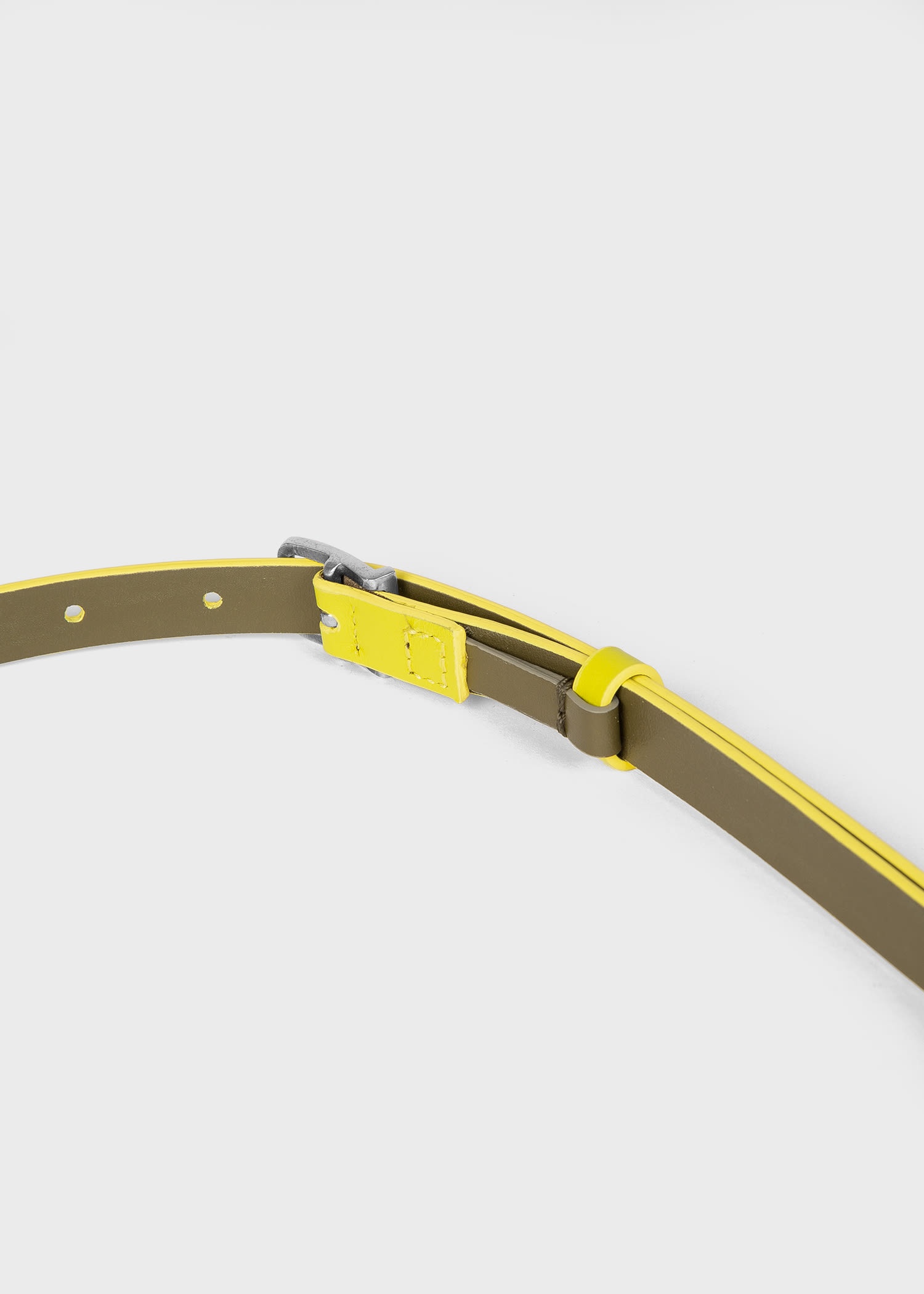Yellow Leather Belt - 3