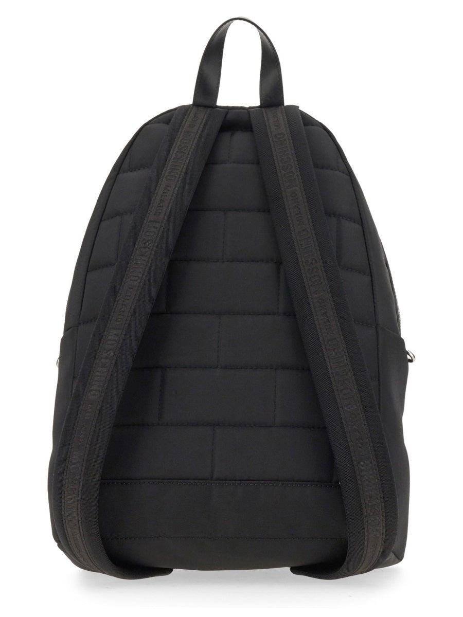 Moschino Men Large Backpack With Logo - 3