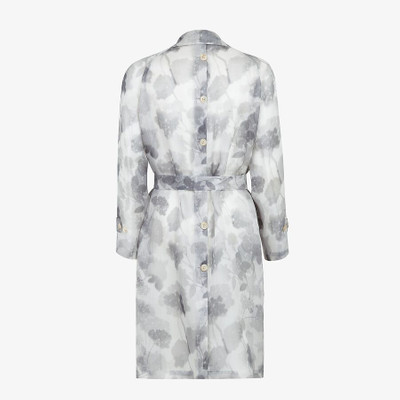 FENDI Natural organza trench coat outlook