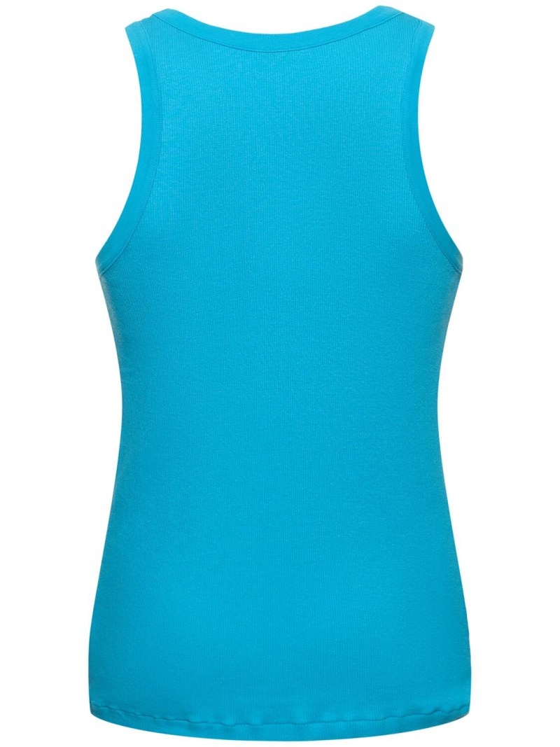 Organic cotton rib tank top - 5