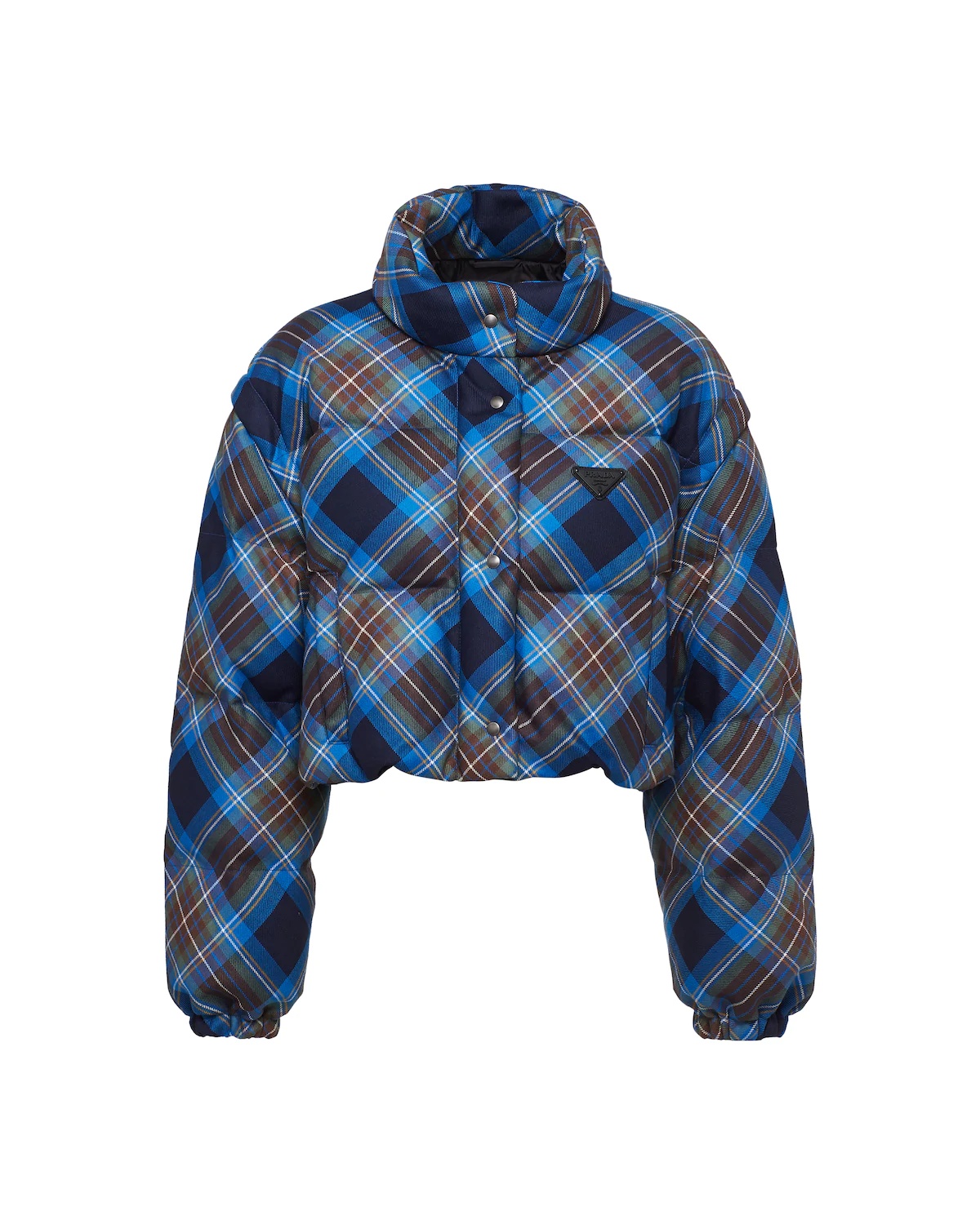 Plaid puffer jacket - 1