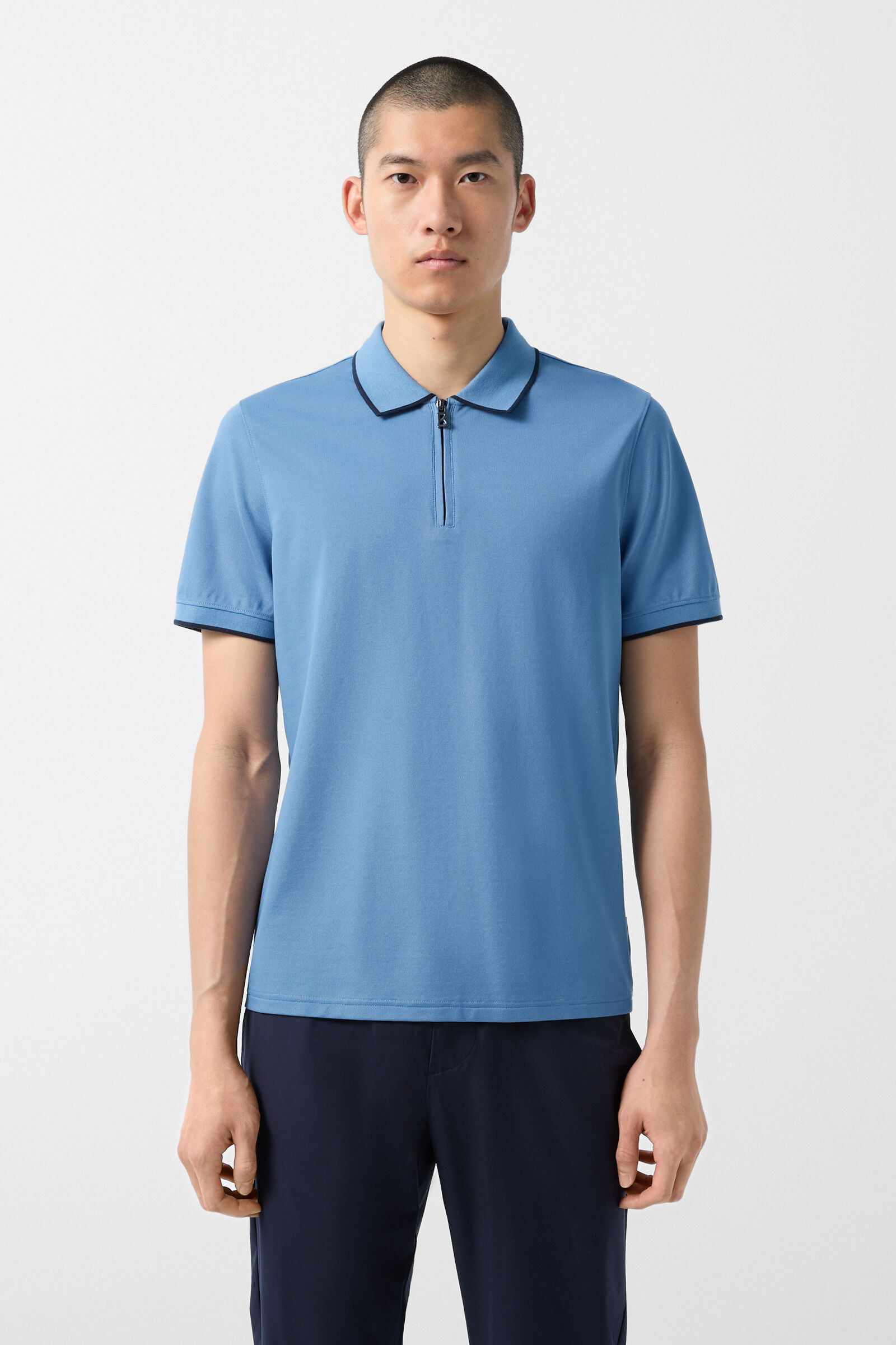 Timo polo shirt in Misty blue - 2