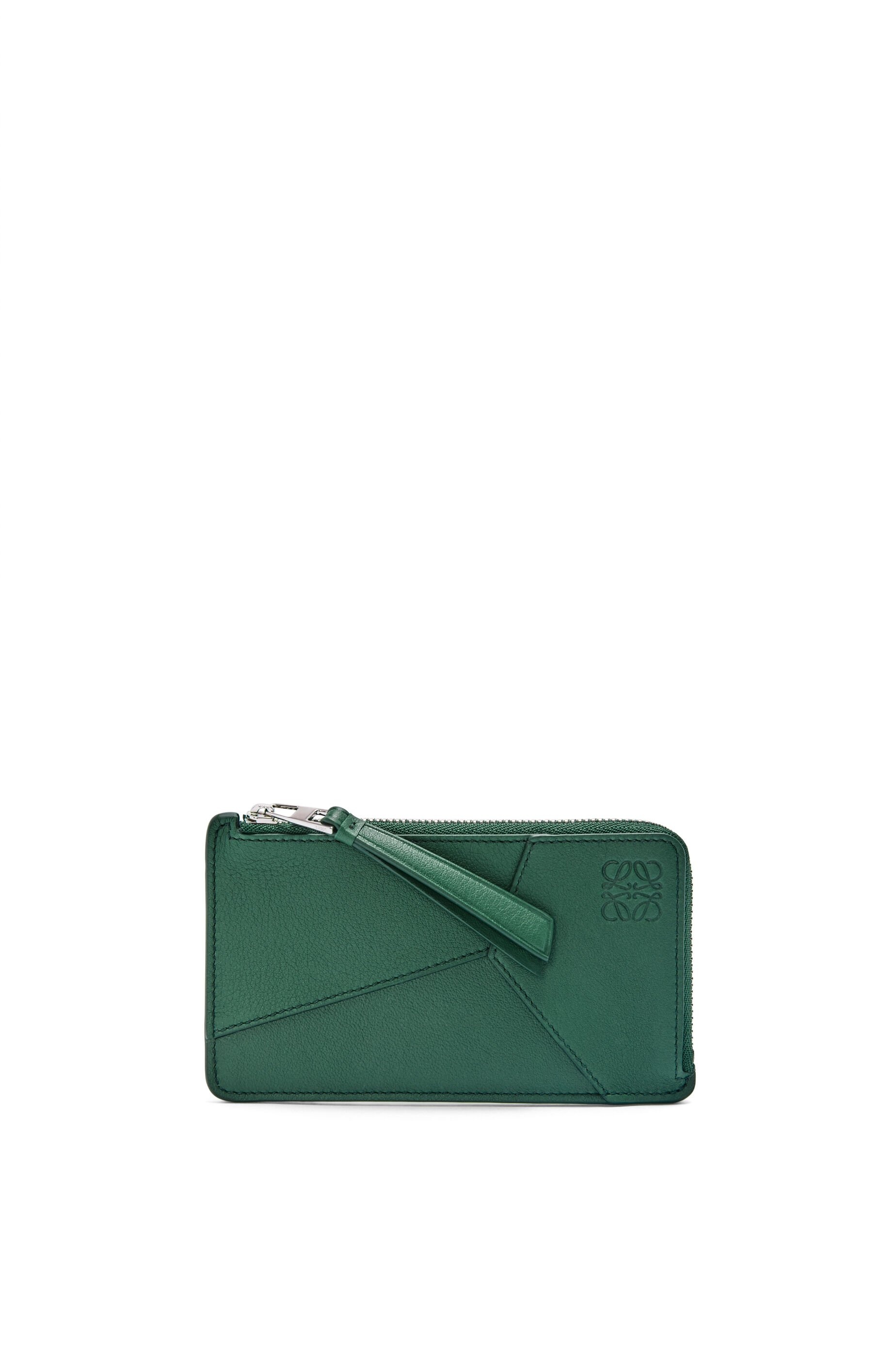 Puzzle long coin cardholder in classic calfskin - 1