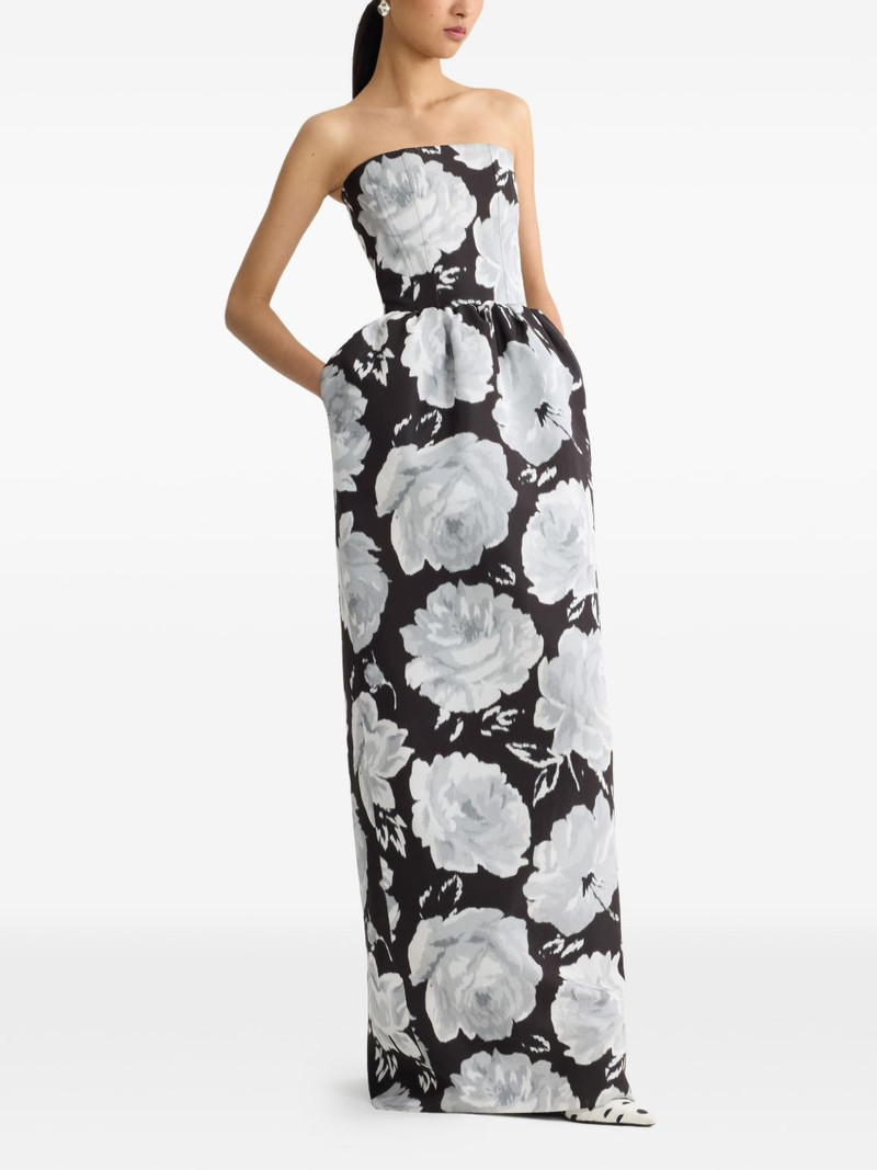 PATOU bustier floral maxi dress outlook