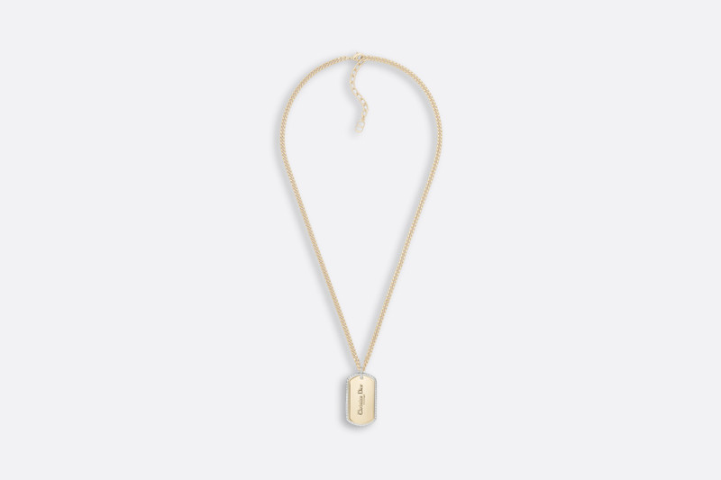 Christian Dior Couture Plate Pendant Necklace 1