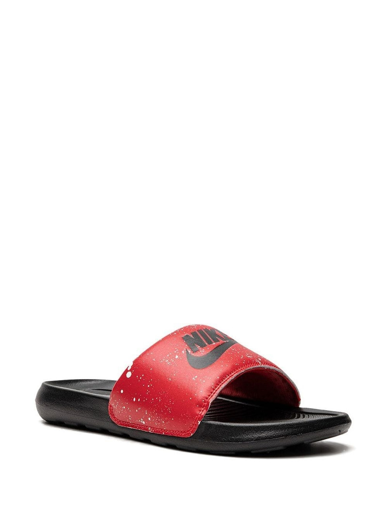 Nike Victori One logo-print slides outlook