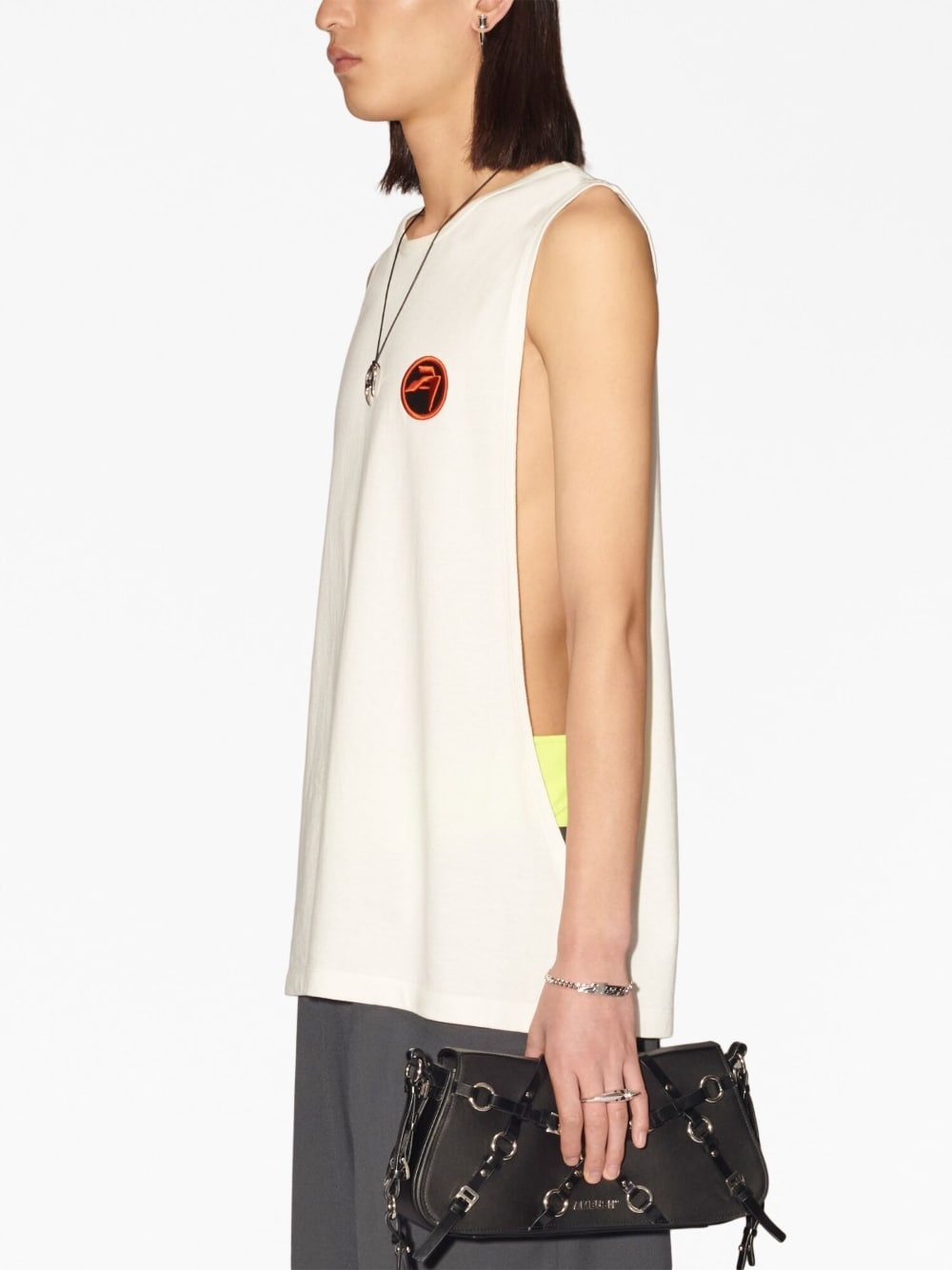 logo-patch vest - 4