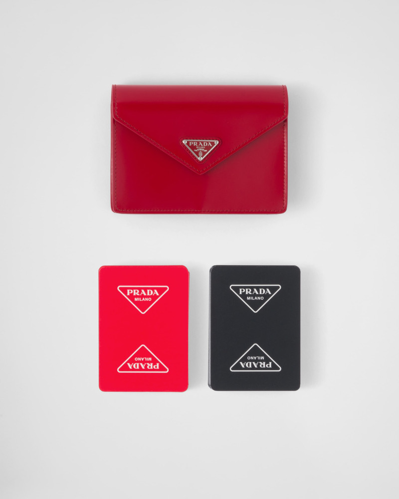 Playing cards with leather case 1
