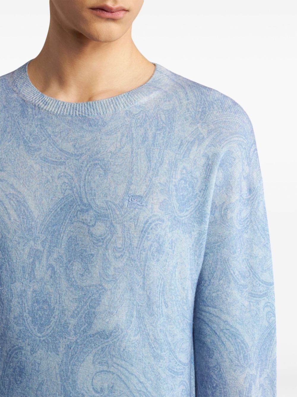 paisley intarsia-knit jumper - 4