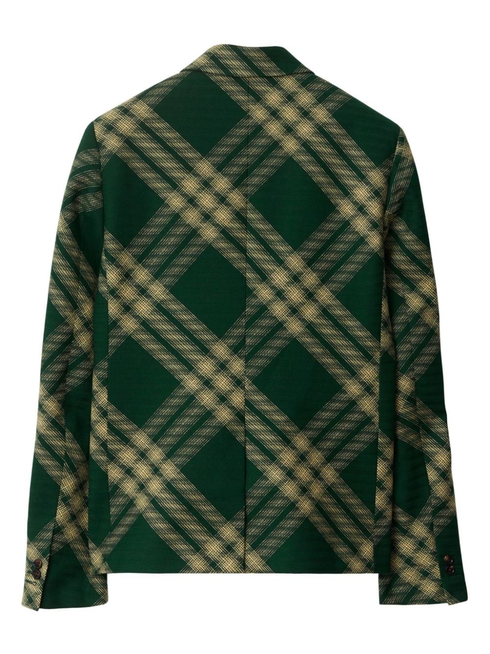 check-pattern buttoned blazer - 6