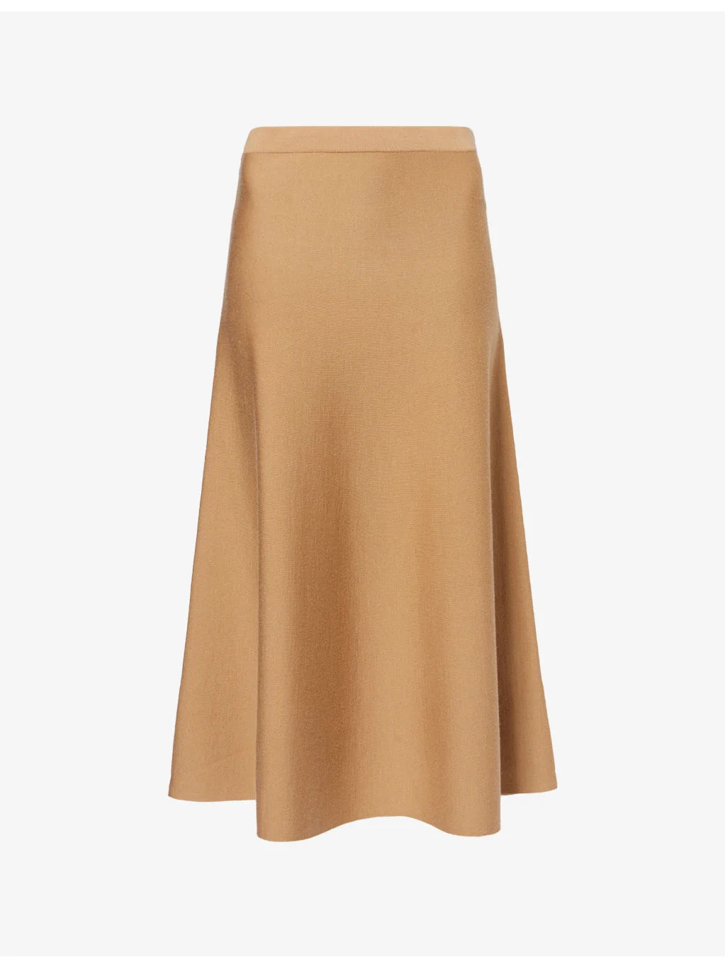 Freddie Flared Wool-Blend Midi Skirt - 1