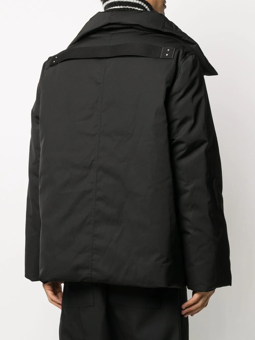 asymmetric padded down jacket - 4