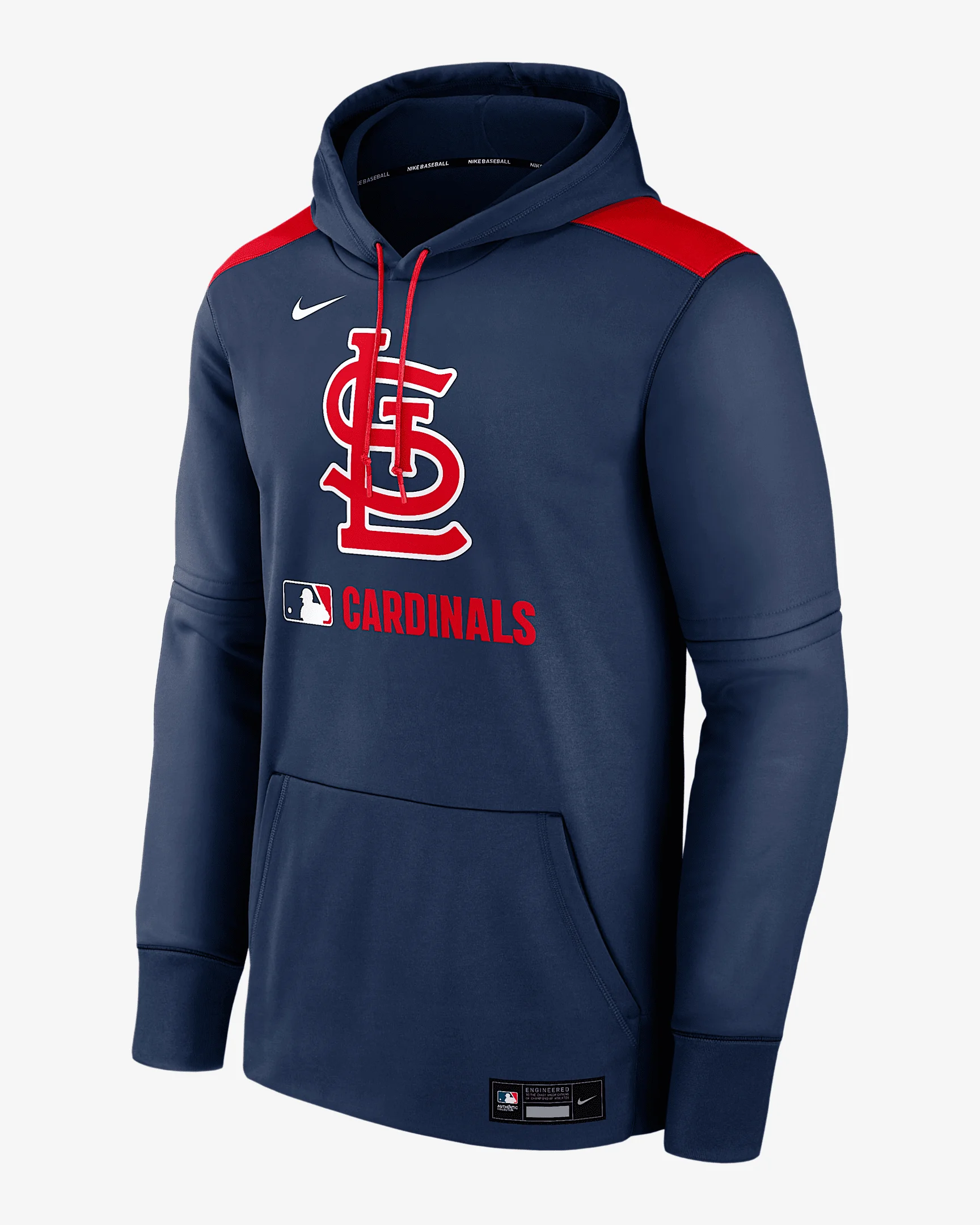St. Louis Cardinals Authentic Collection Men's Nike Therma MLB Pullover Hoodie - 1