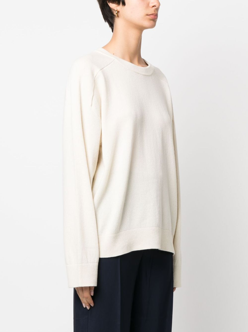 ribbed-knit cashmere jumper - 3