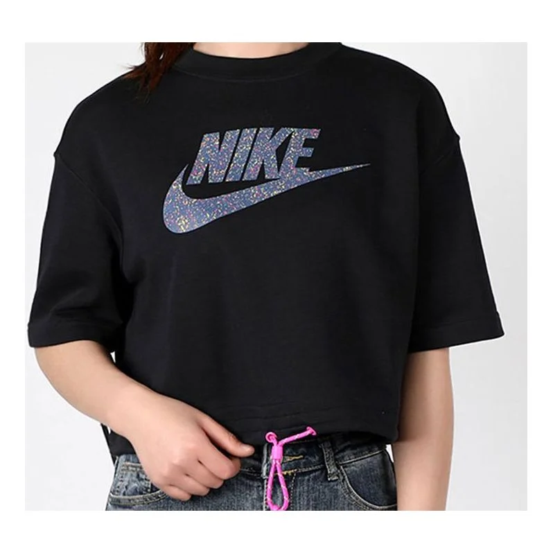 (WMNS) Nike Sportswear 아이콘 Clas 로고 인쇄 '블랙' CJ2276-010 - 1