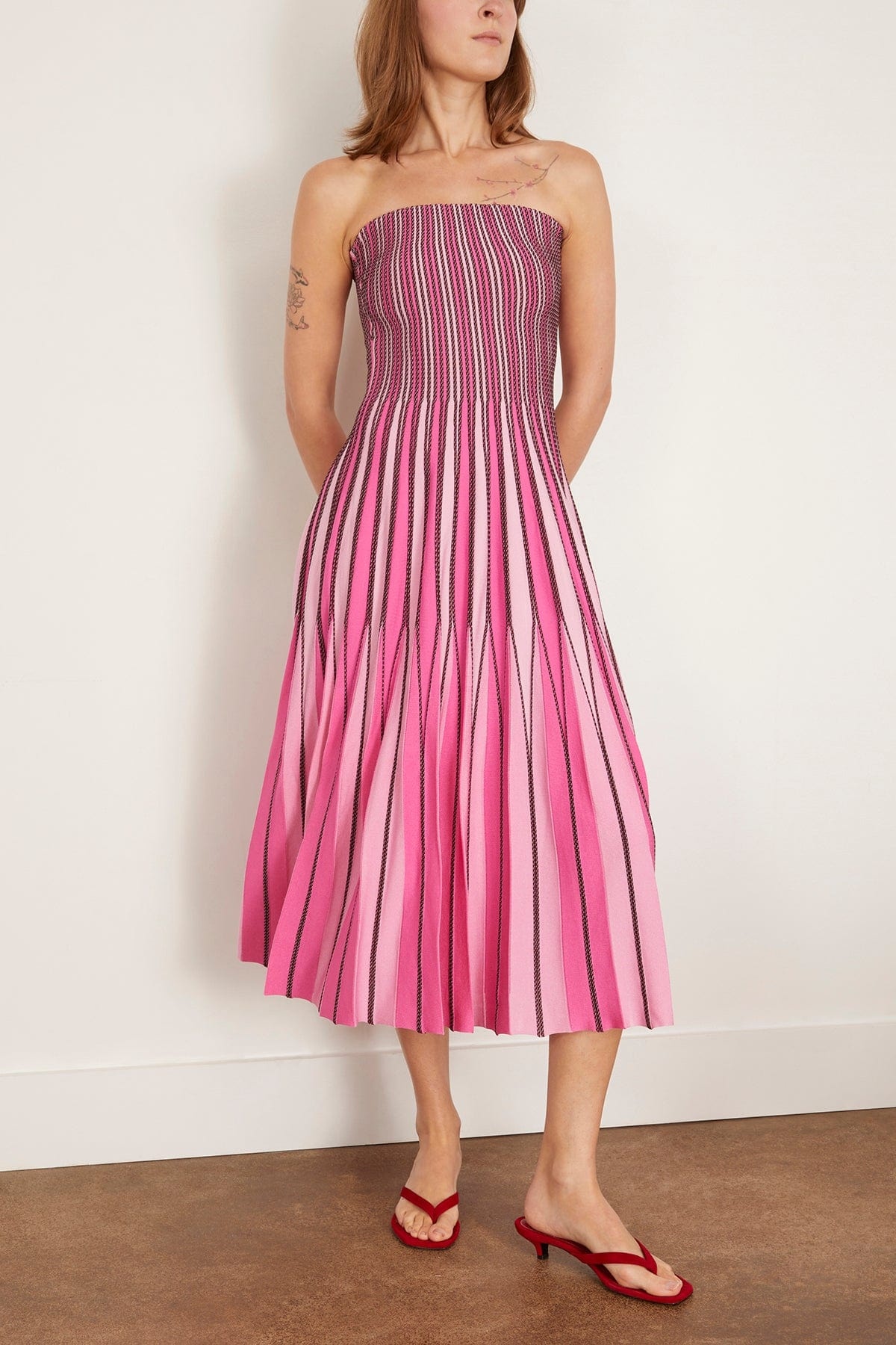 Soleil Midi Dress in Berry Multi - 3