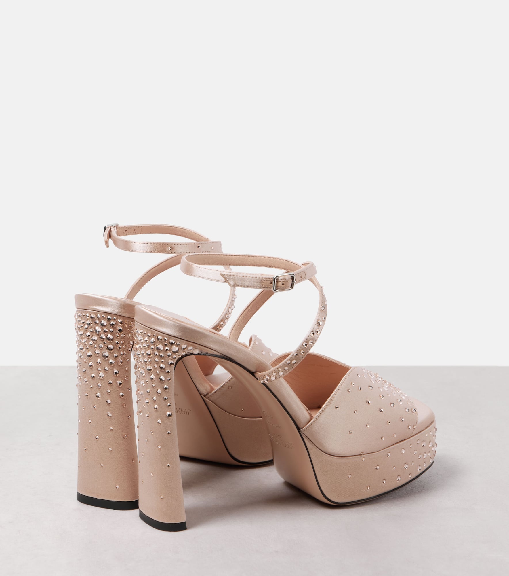 Karli 125 satin platform sandals - 2