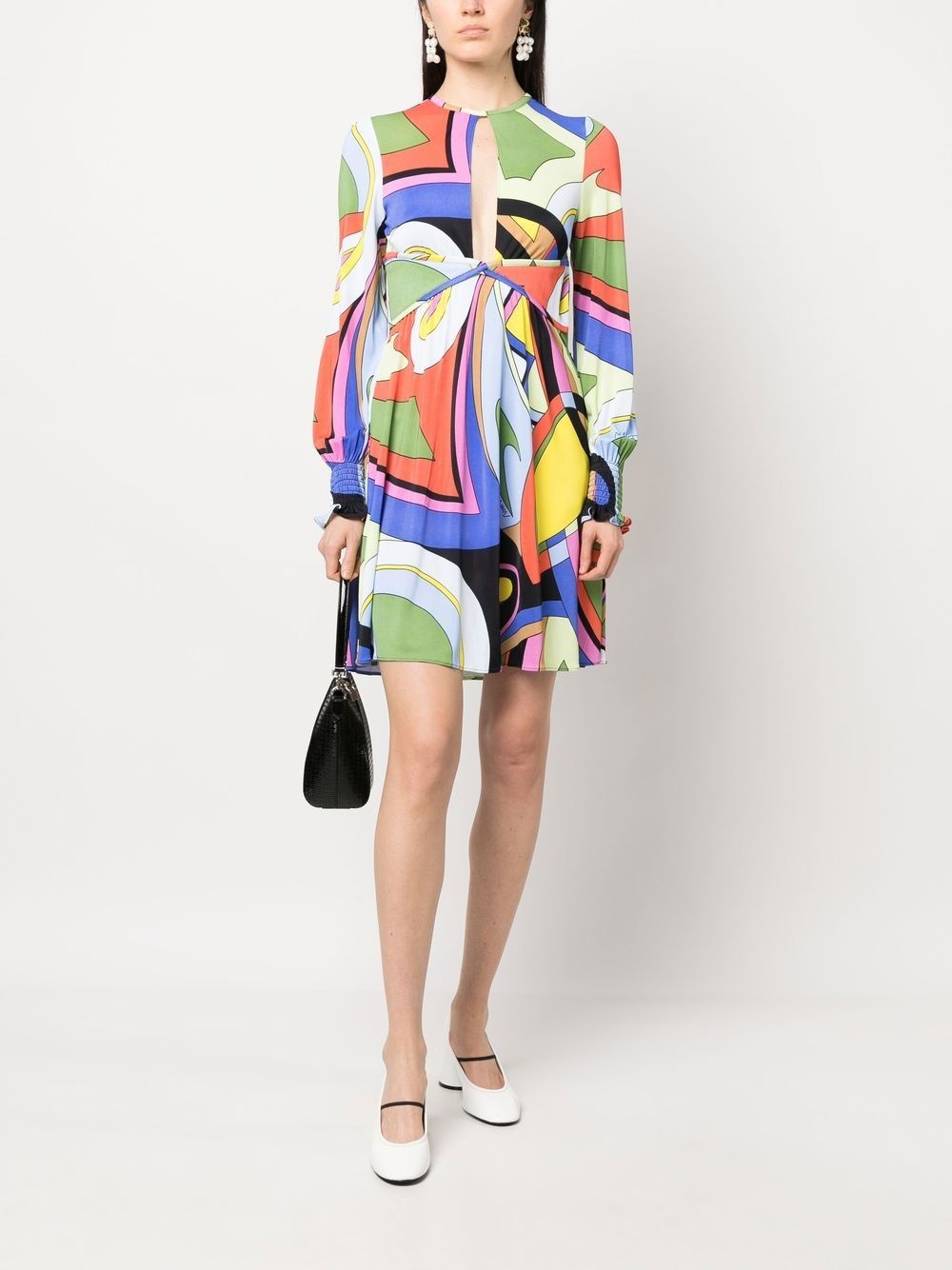 graphic-print mini dress - 2