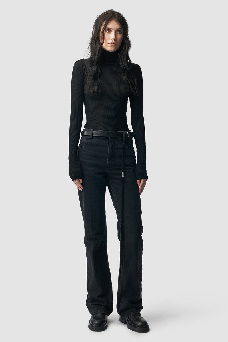 Marlena Rib High Neck Sweater - 3