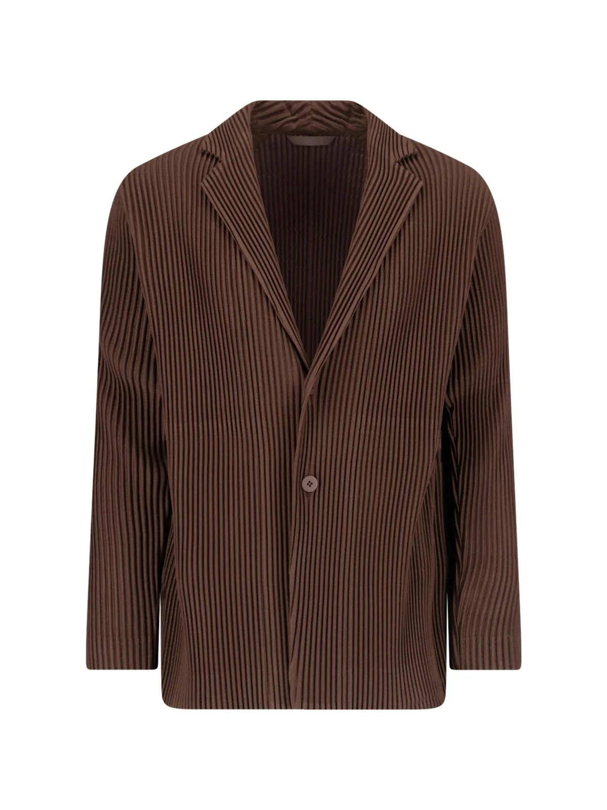 SINGLE-BREASTED PLEATED BLAZER - 1