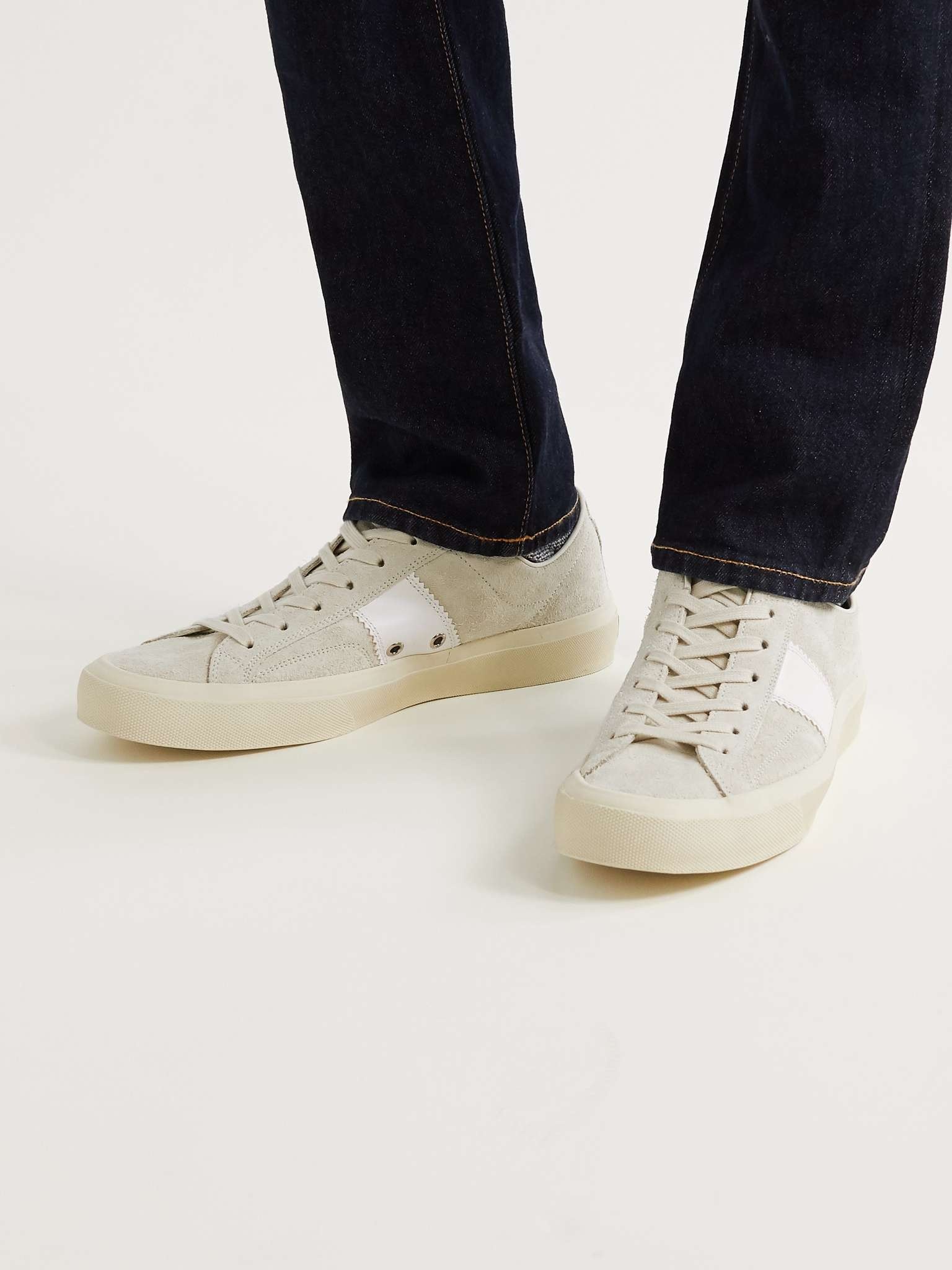 Cambridge Leather-Trimmed Suede Sneakers - 2