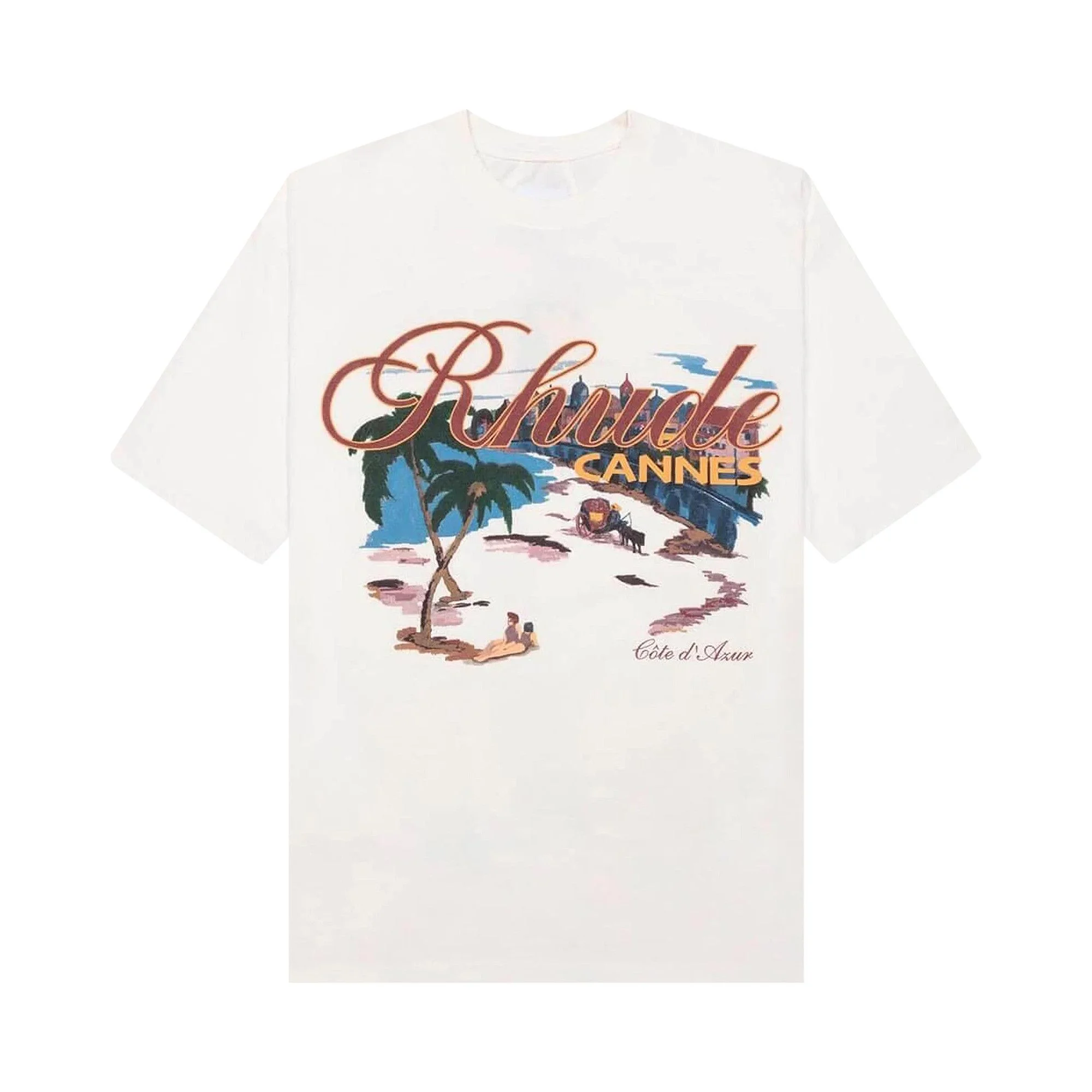 Rhude Cannes Beach Tee 'Vintage White' - 1