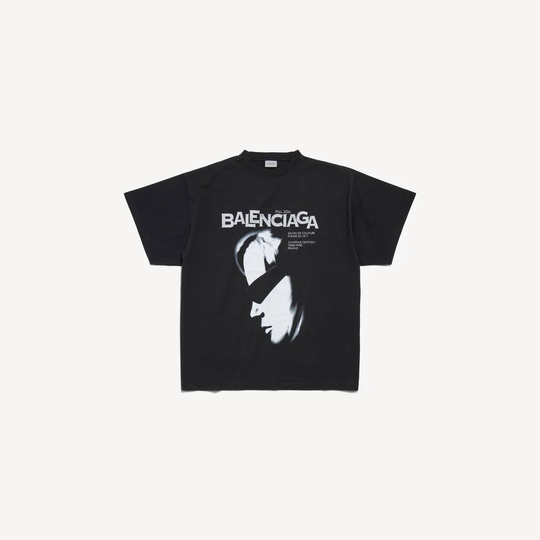 Men's Lady In Shades Oversized T-shirt in Black - 1