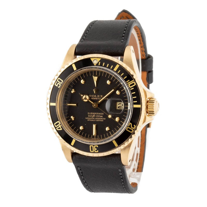 Vintage Rolex Submariner Ref 1680 Yellow Gold - 2