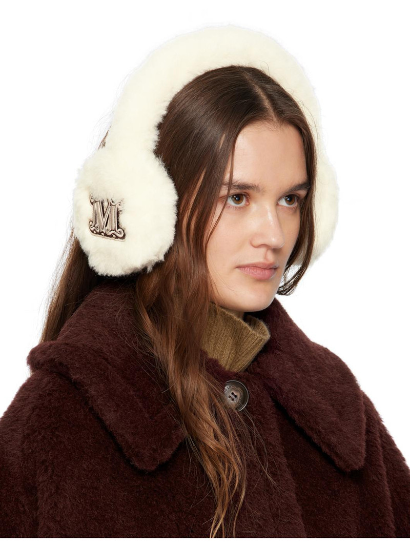 Max Mara Off-White Muffy1 Ear Warmers outlook