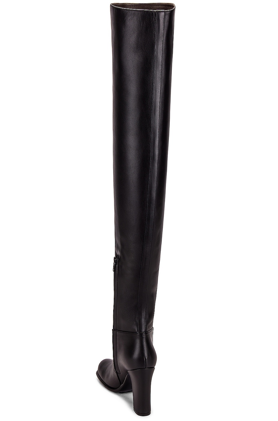 Leather Thigh High Boots - 3