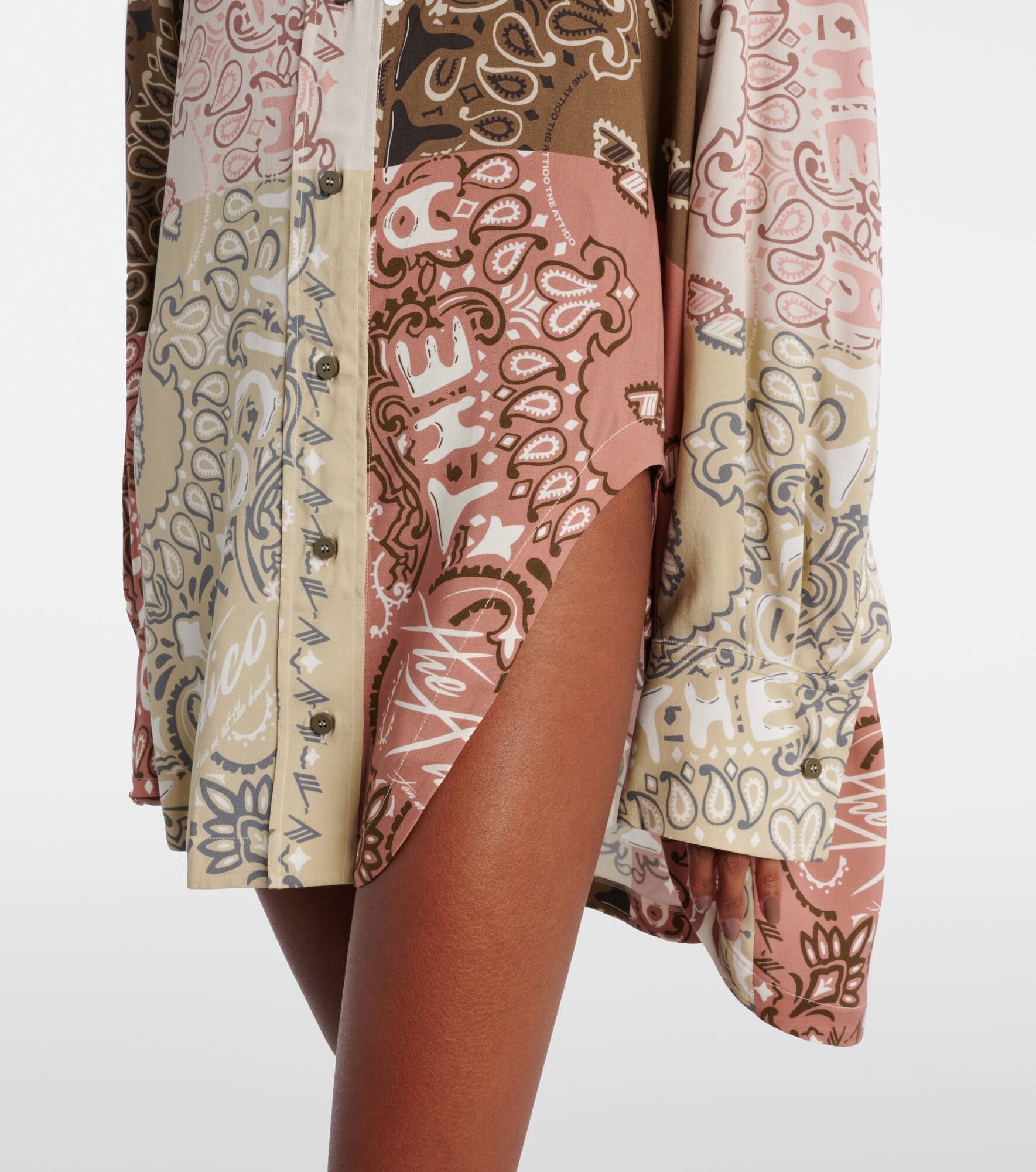 Bandana oversized muslin shirt - 5