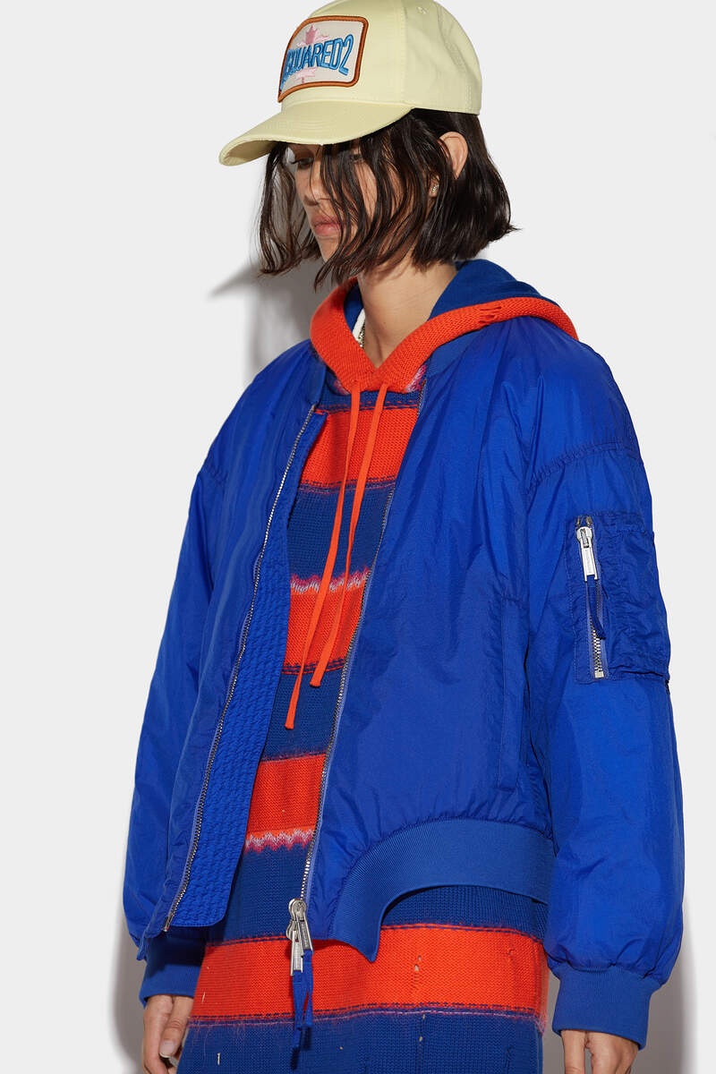 ROUND CUT OVERSIZED BOMBER - 1