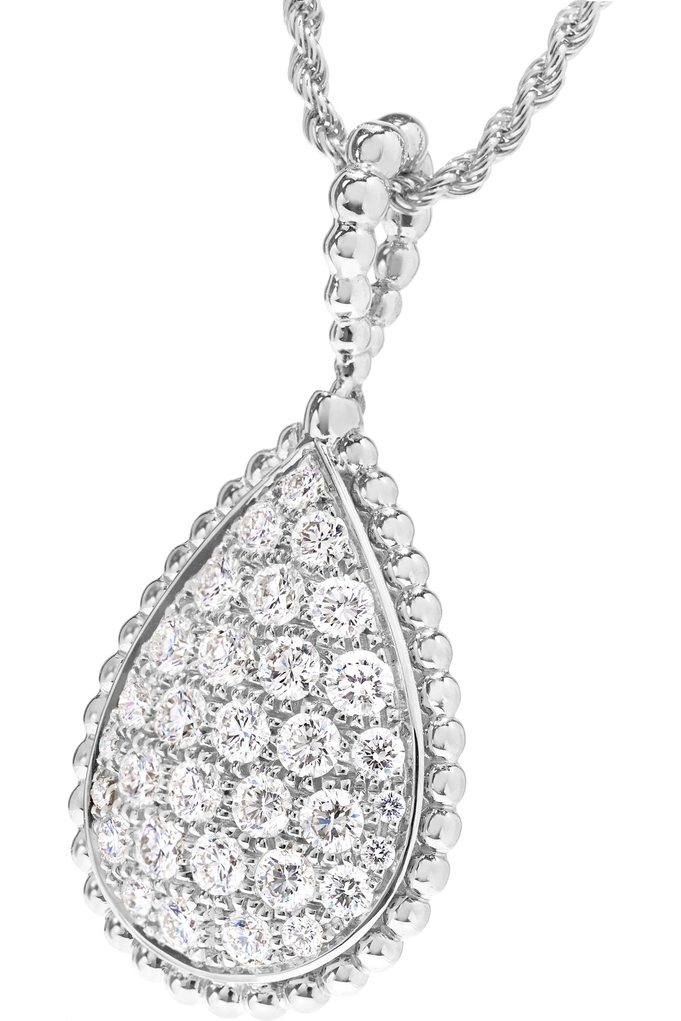 Serpent Bohème 18-karat white gold diamond necklace - 4