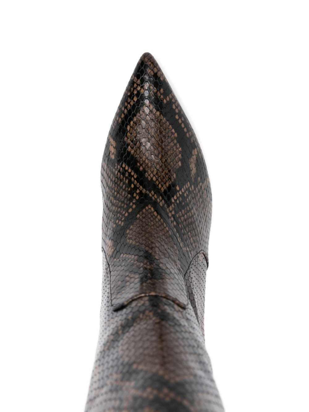 80mm calf-leather stiletto boots - 4