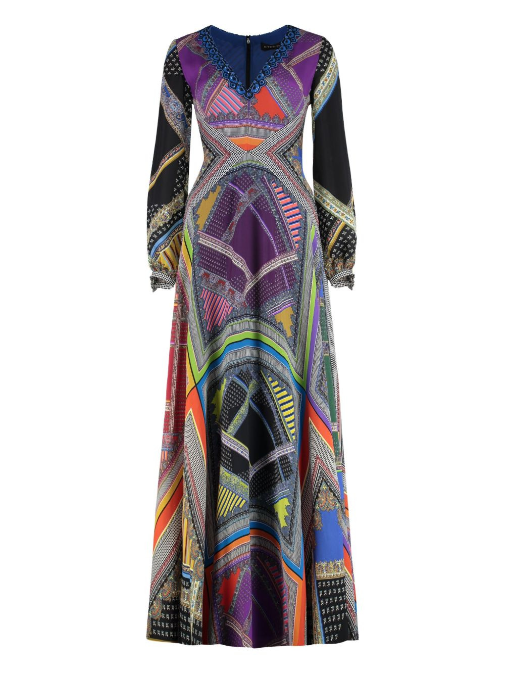silk maxi dress - 1